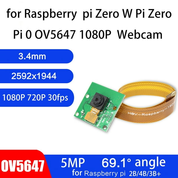 Camera Module Board HD 5MP Webcam Video 1080p for Raspberry Pi Zero
